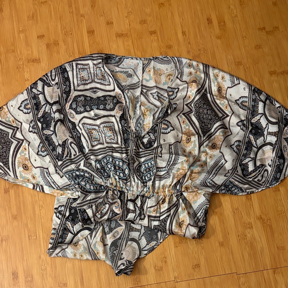 Bohemian Patterned Kimono Top